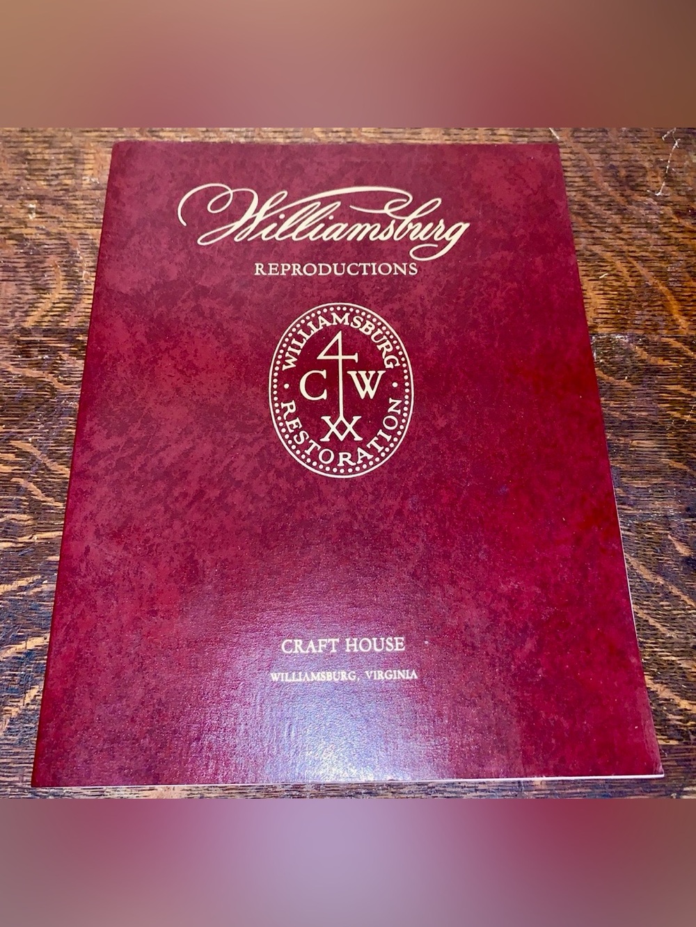 Williamsburg Reproductions 1976 Home Furnishings Book Craft House